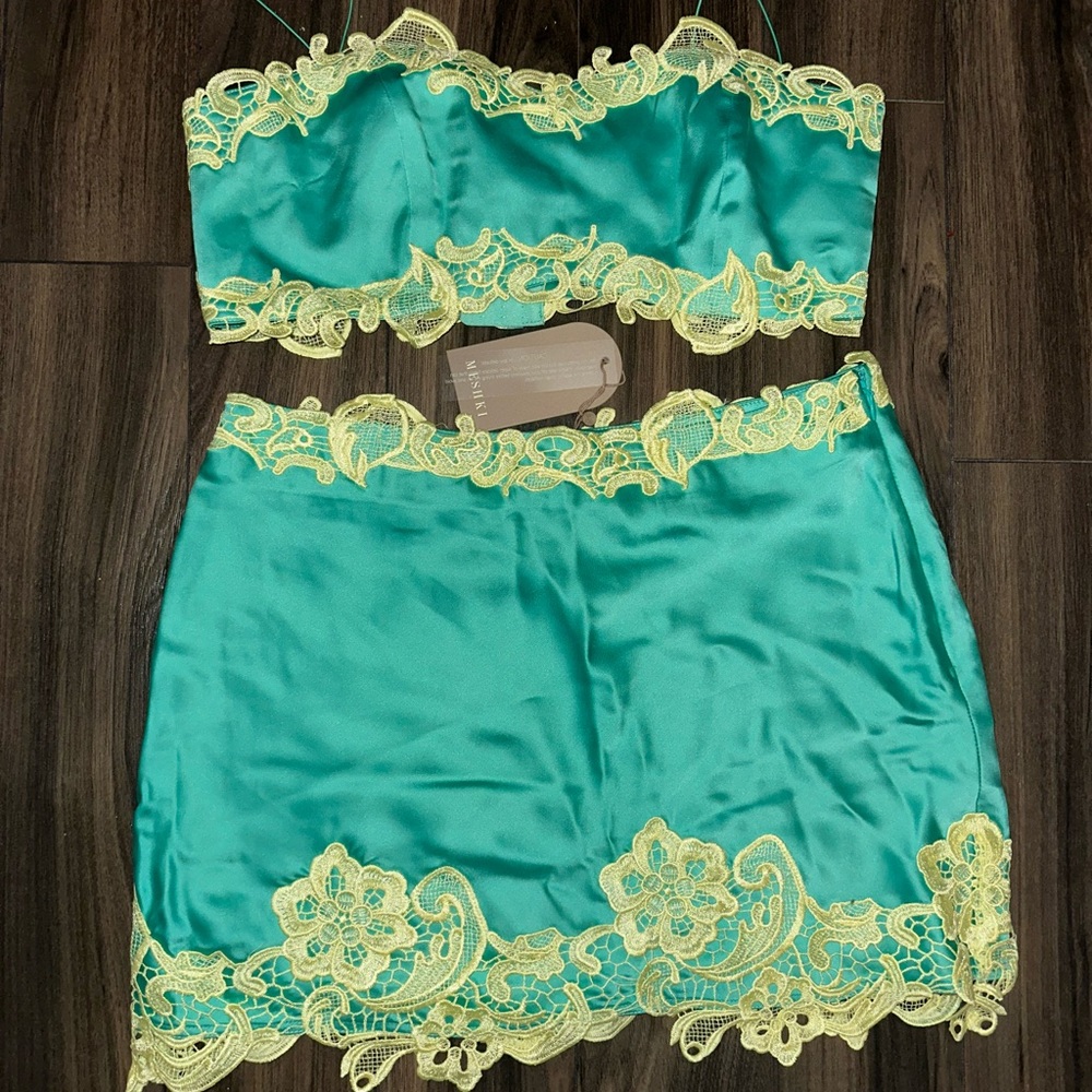 Meshki coord top and skirt